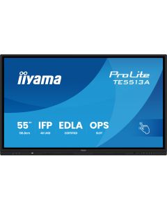 iiyama TE5513A-B3AG infoekraan Interaktiivne lamekuvar 138,7 cm (54.6") LCD WiFi 500 cd/m² 4K Ultra HD Must Puutetundlik ekraan Sisseehitatud protsessor Android 24/7