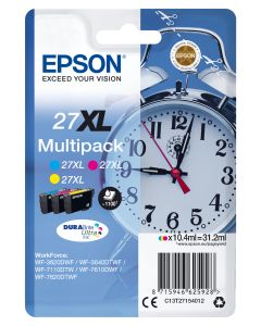 Epson Alarm clock C13T27154012 tindikassett 1 tk Originaal High (XL) Yield Tsüaan, Magenta, Kollane