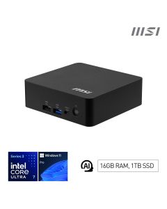 MSI Cubi NUC AI+ 3MG-003EU Copilot+ PC Intel Core Ultra 7 355 16 GB DDR5-SDRAM 1 TB SSD Windows 11 Pro Mini PC Must