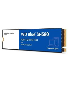SSD|WESTERN DIGITAL|Blue SN580|500GB|M.2|PCIe Gen4|NVMe|TLC|Write speed 3600 MBytes/sec|Read speed 4000 MBytes/sec|2.38mm|TBW 30