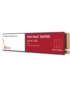 SSD|WESTERN DIGITAL|Red SN700|4TB|M.2|NVMe|Write speed 3100 MBytes/sec|Read speed 3400 MBytes/sec|TBW 5100 TB|WDS400T1R0C