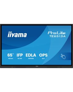 iiyama TE6513A-B3AG infoekraan Interaktiivne lamekuvar 163,8 cm (64.5") LCD WiFi 500 cd/m² 4K Ultra HD Must Puutetundlik ekraan Sisseehitatud protsessor Android 24/7
