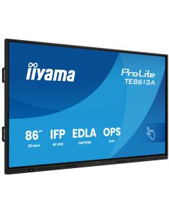 iiyama TE8613A-B2AG infoekraan Kioski kujundus 2,17 m (85.6") WiFi 500 cd/m² 4K Ultra HD Must Puutetundlik ekraan Sisseehitatud protsessor Android 24/7