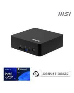 MSI Cubi NUC AI+ 3MG-004EU Copilot+ PC Intel Core Ultra 5 322 16 GB DDR5-SDRAM 512 GB SSD Windows 11 Pro Mini PC Must